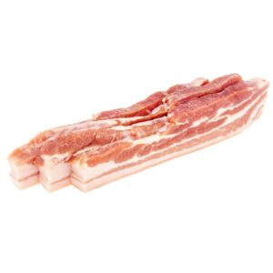 Schweine Bauch ohne Rippen geschnitten frisch