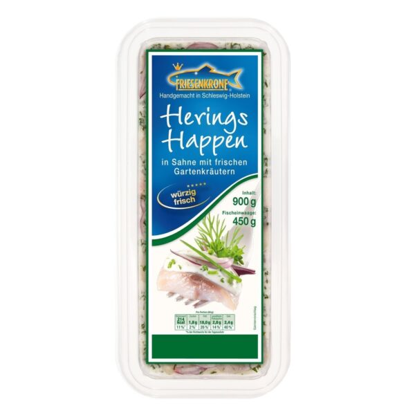 Heringshappen Sahne-Kräuter 900g