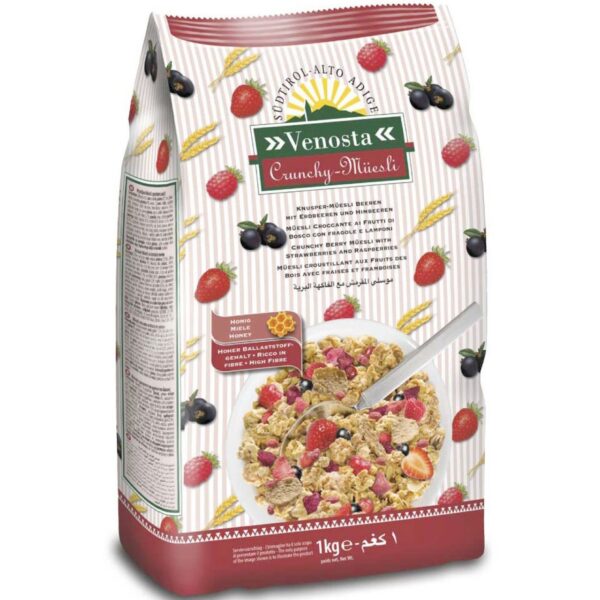 Knuspermüsli Beeren Venosta 1kg Beutel