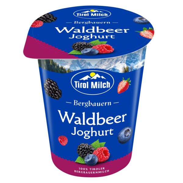 Fruchtjoghurt Tirolmilch 180g Waldbeer
mit Milch aus Österreich