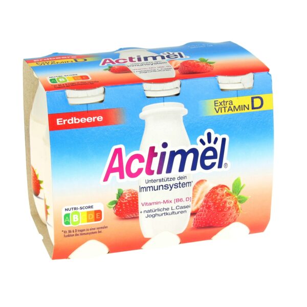 Actimel Danone 6 x 100g Erdbeer
mit Milch aus der EU