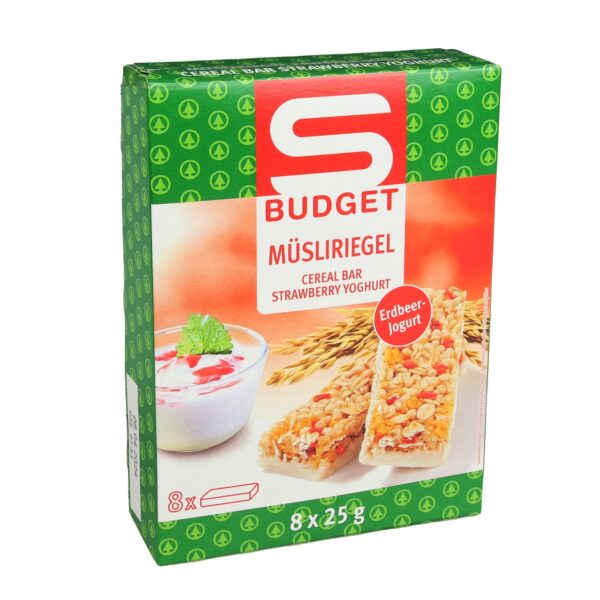 Müsliriegel Erdbeer Joghurt S-Budget 8x25g