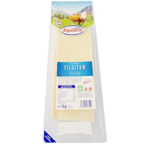 Tilsiter Alpiland 35% F.i.T. 1kg geschnitten
mit Milch aus der EU