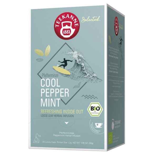 Bio Tee Teekanne 20 Beutel Cool Peppermint Pyramide