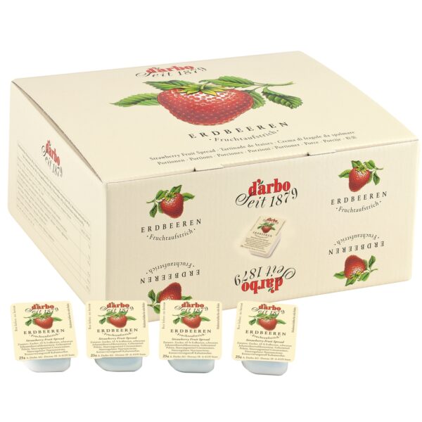 Darbo Erdbeer-Fruchtaufstrich 100 Portionen 25g