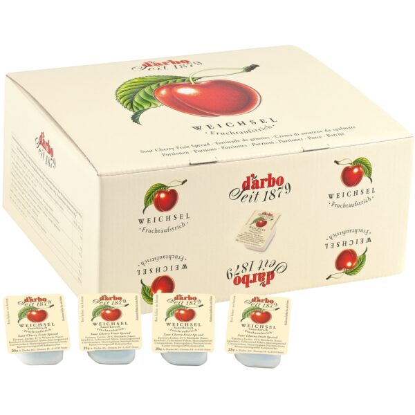 Fruchtaufstrich Darbo 100 Portionen 25g Weichsel