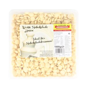 Schokoladelinsen weiß 1kg Freudenschuss