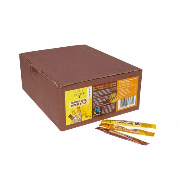 Hellma Braune Rohrzucker Sticks 200Stk