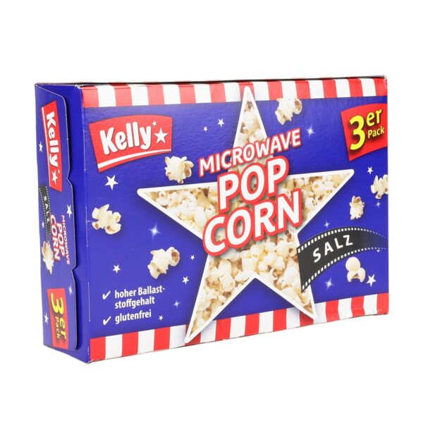 Kelly Mikrowellen Popcorn Salted 3er