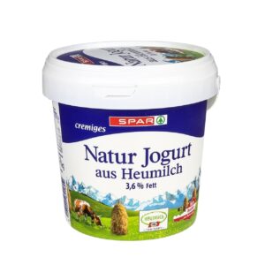 Spar Heumilch Naturjoghurt 3,6% 1 kg
mit Milch aus Österreich