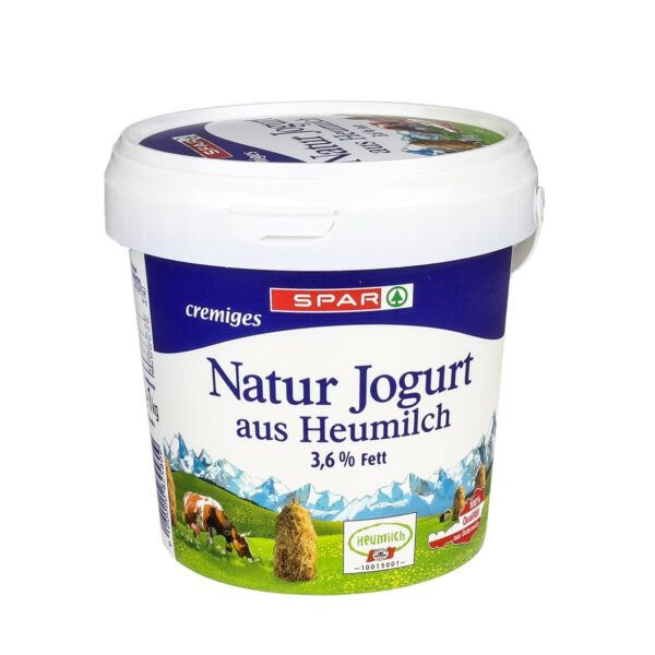Spar Heumilch Naturjoghurt 3,6% 1 kg
mit Milch aus Österreich