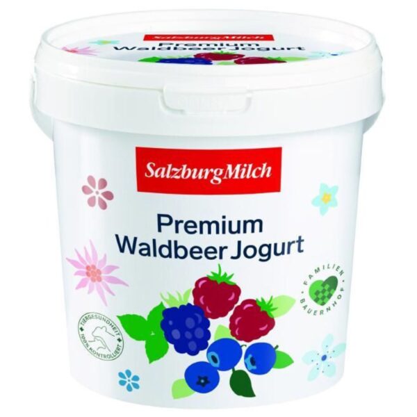 Fruchtjoghurt Salzburgmilch Waldbeer 3,5% 1Kg
mit Milch aus Österreich