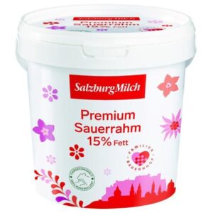 Sauerrahm Salzburgmilch  15% 1Kg
mit Milch aus Österreich