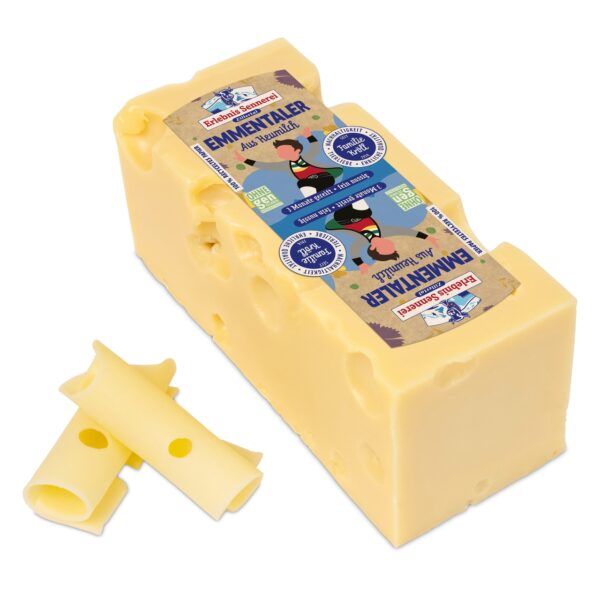 Zill. Emmentaler Stange ca 1,5kg  45 %F.i.T.
mit Milch aus Österreich