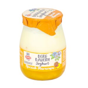 SRD Naturjoghurt mit Pfirsich Maracuja 3,1% 150g Glas
mit Milch aus Österreich