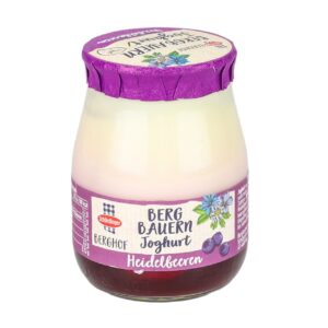 SRD Naturjoghurt mit Heidelbeeren 3,1% 150g  Glas
mit Milch aus Österreich