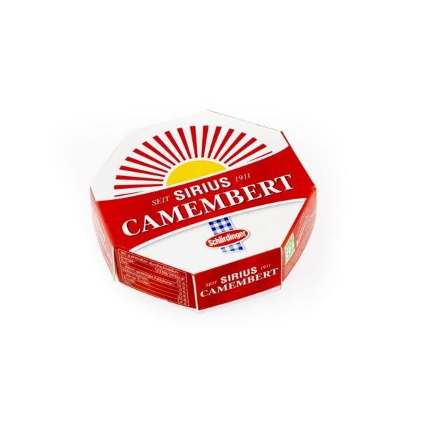 Sirius Camembert 45% SC=100g/Tray
mit Milch aus der EU