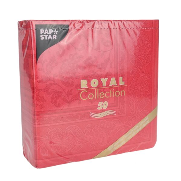 PS Servietten Royal Ornament rot 1/4 40x40 50Stk