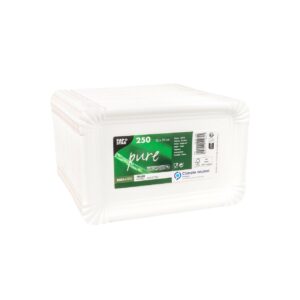 PS.Pappteller 13x20cm 250 Stk eckig Pure