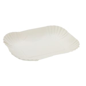 Pappschalen 13x17,5x3cm 250er eckig weiss