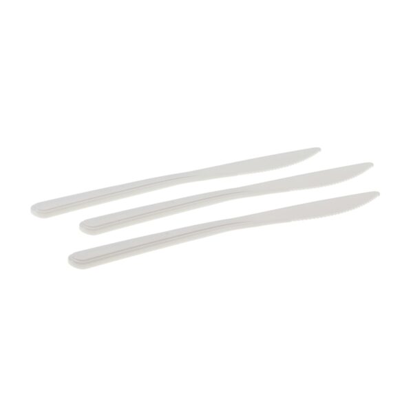 Messer Bio 50 Stück extra stabil weiss 18,5cm Circulware