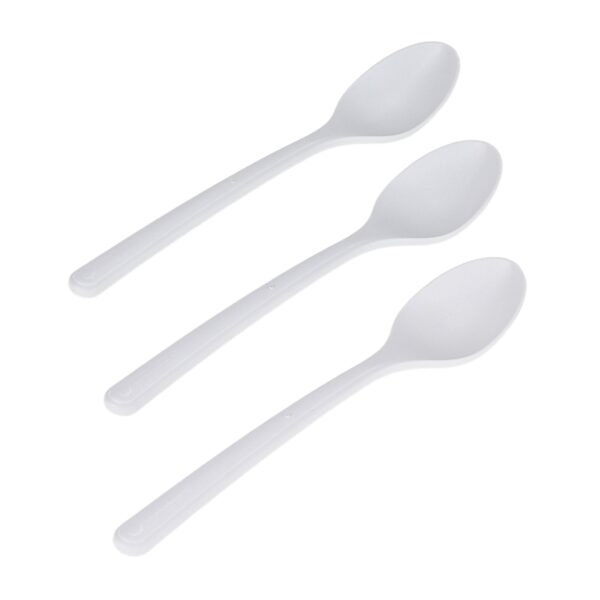 Kaffeelöffel Bio 50 Stück extra stabil weiss 13cm Circulware