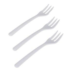 Snackgabeln Bio 50 Stück extra stabil weiss 13cm Circulware