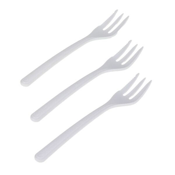 Snackgabeln Bio 50 Stück extra stabil weiss 13cm Circulware