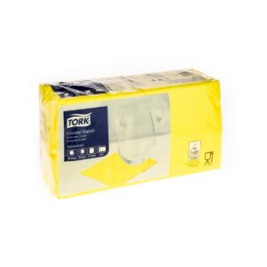 Servietten Tork gelb, 2lagig 1/4Falz 24x24cm 200 Stk