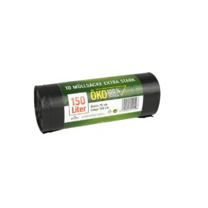 Müllstar Müllsäcke Öko 150L 10 Stück schwarz