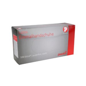 Profi. Handschuh 100er S Latex  puderfrei Weiß
