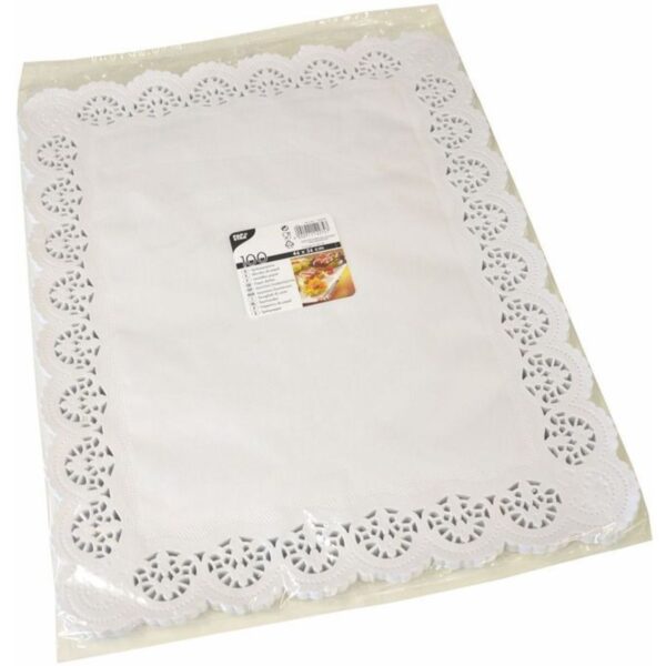 Papstar Spitzenpapier 36x46cm 100Stk weiß