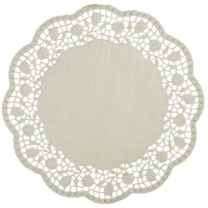 Papstar Tortenspitzen rund 100Stk weiß d=30cm