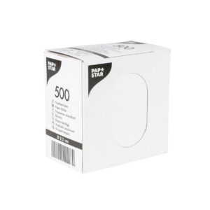 Papstar Tassendeckchen rund 500Stk weiß d=8,5cm