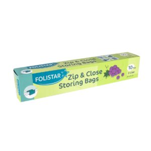 Zippersäcke Folistar 3L 10 Stück mit Klips