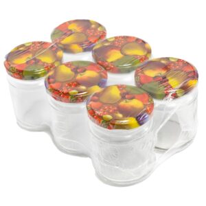 Vorratsglas 6tlg 212ml TO63 Obstdekor